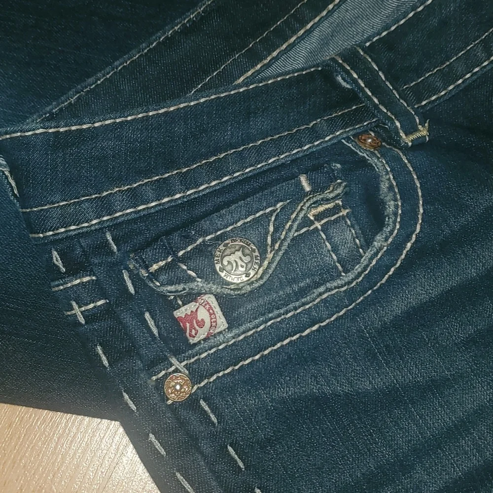 MEK Dark Blue Bootcut Women's Jeans - Picture 10 of 13
